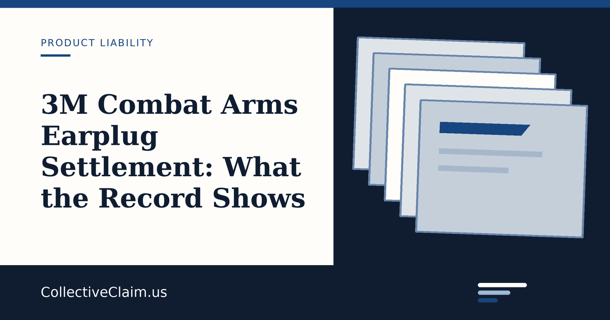 Court docket heading for the federal multidistrict proceeding over 3M Combat Arms Earplugs