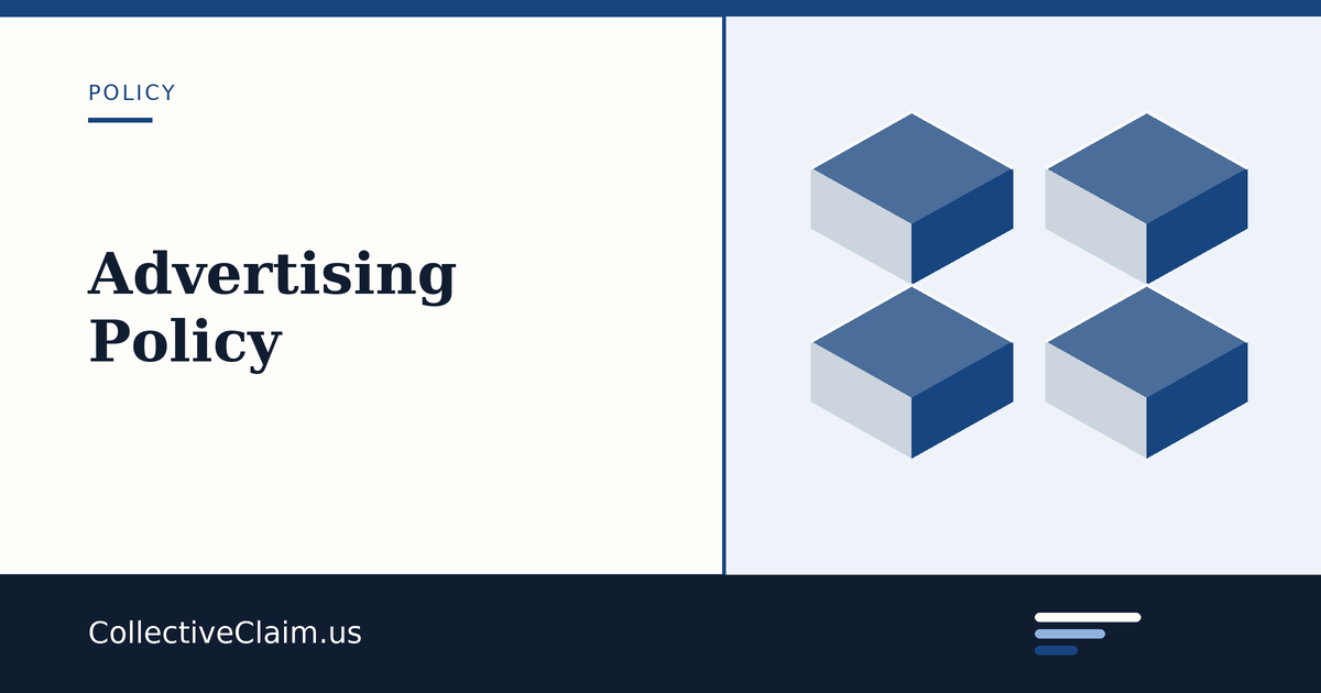 Card for the advertising policy page.