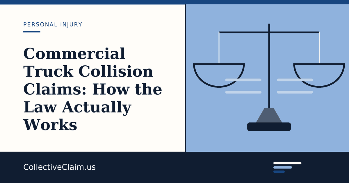 A tractor-trailer and passenger vehicle sharing a highway, the setting for individual negligence claims after a commercial truck crash
