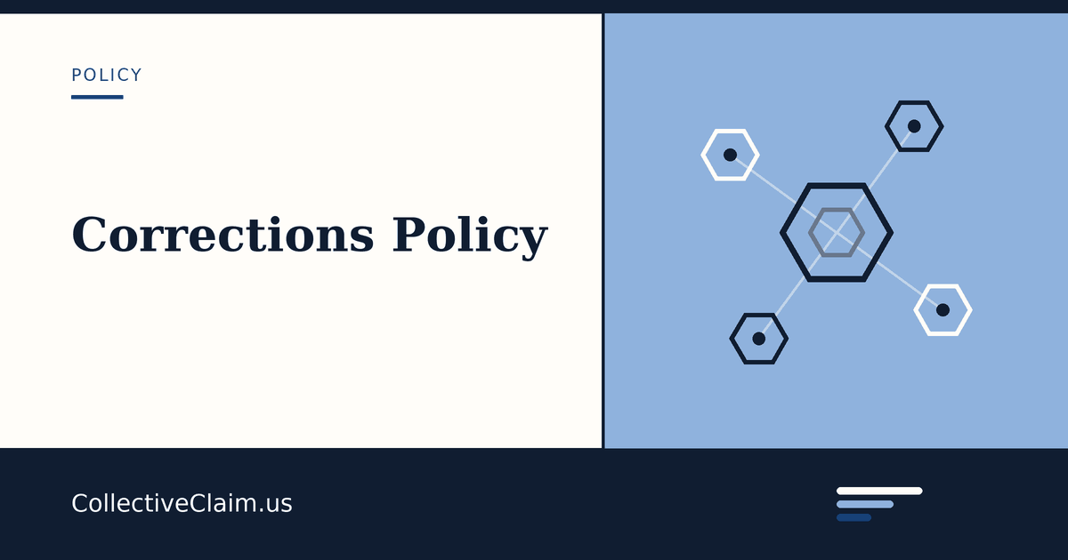 Card for the corrections policy page.