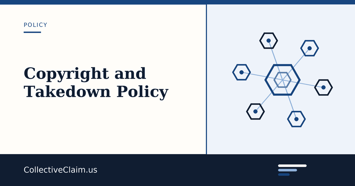 Card for the copyright and takedown policy page.