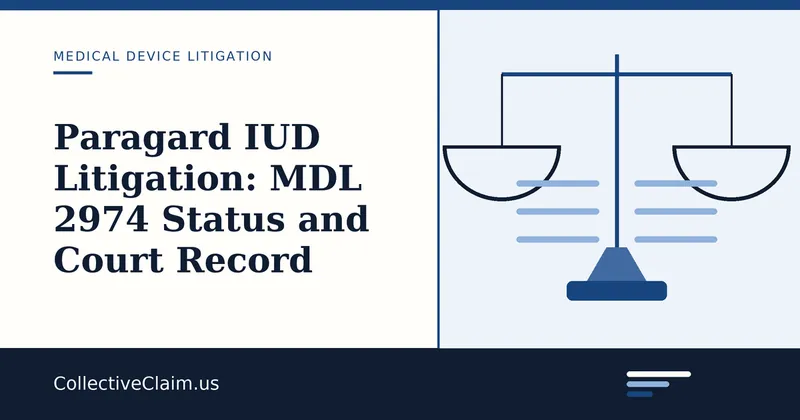 Copper intrauterine device and federal court records, the subject of the Paragard IUD litigation