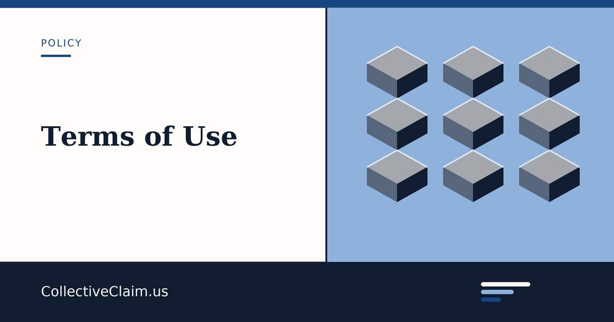 Card for the terms of use page.