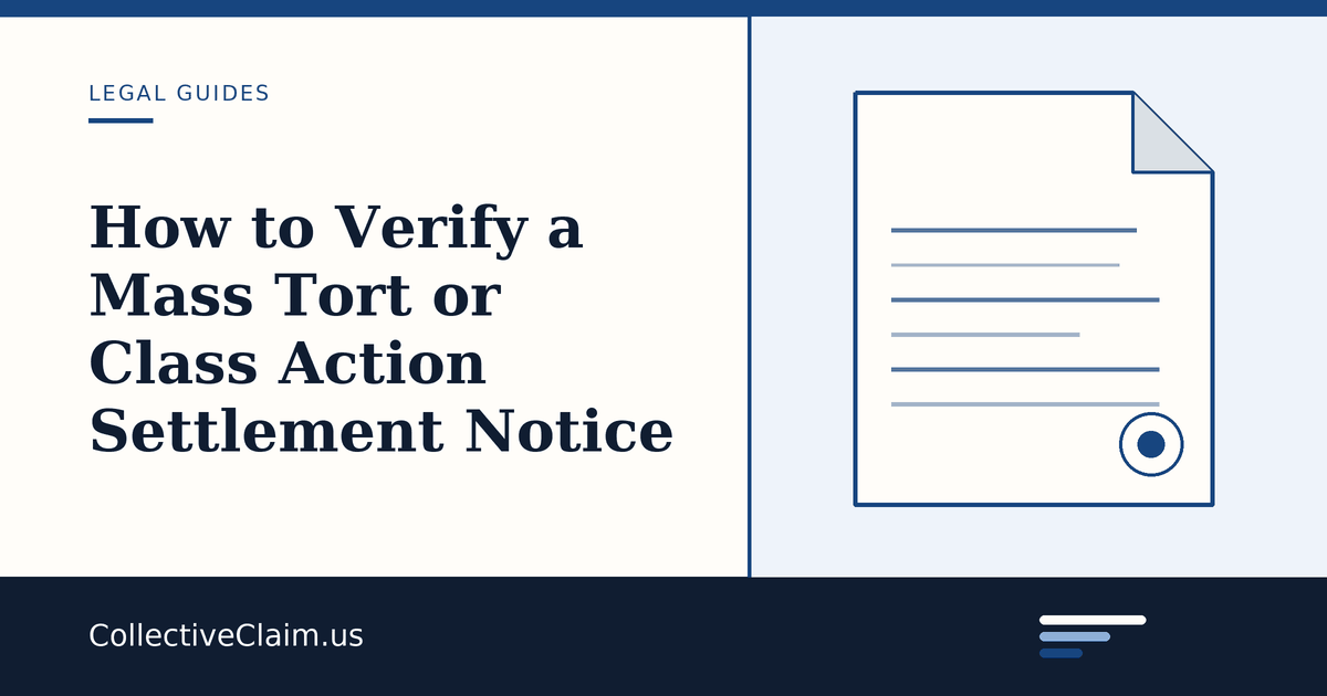 Documents representing a court-supervised settlement notice